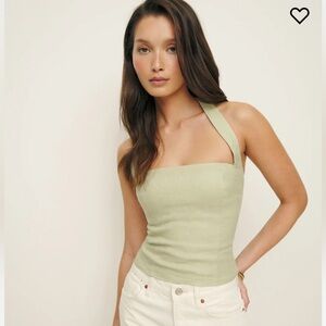 NWT Reformation Malika Linen Top